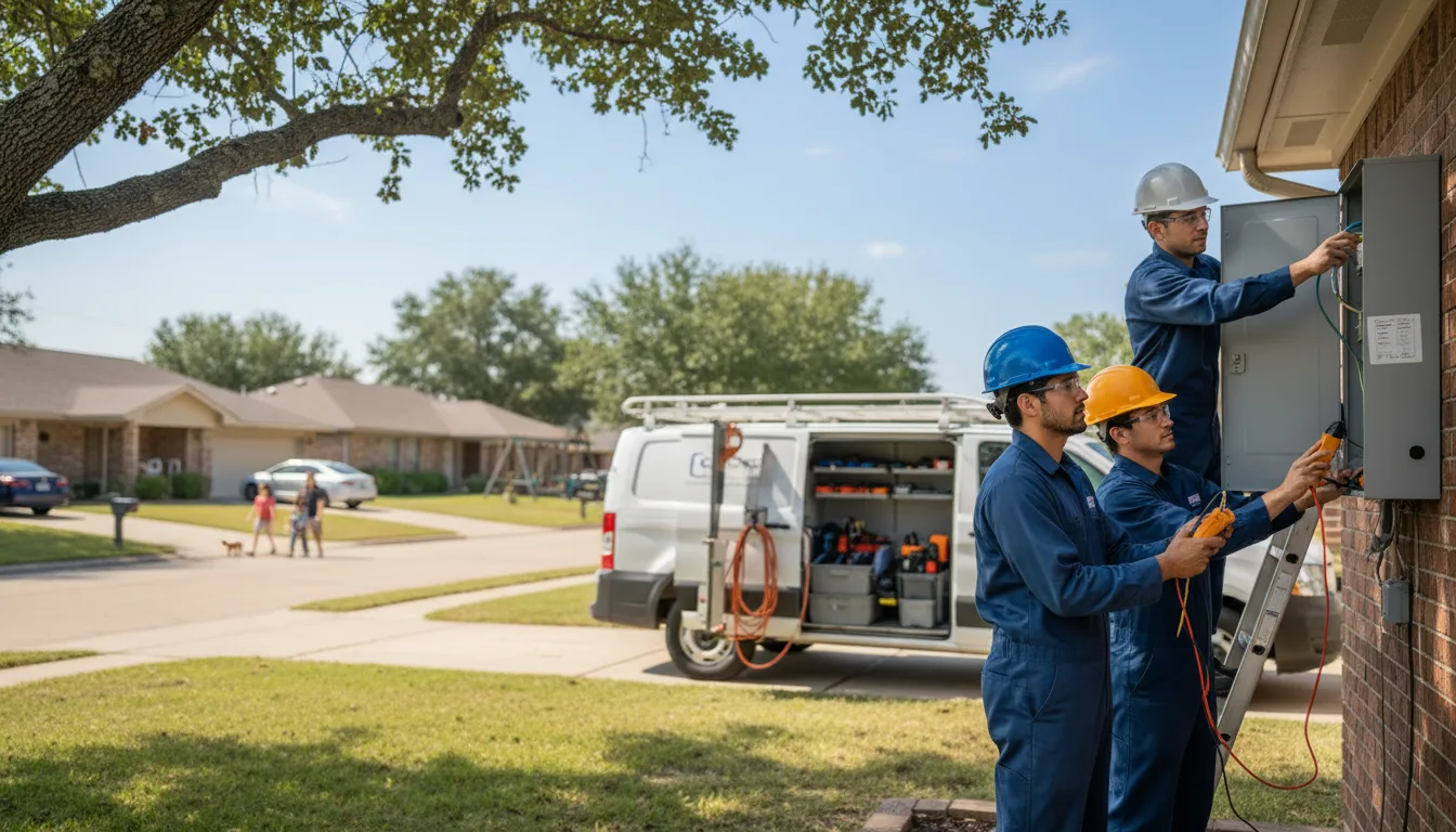 Certified electrician providing emergency electrical services in Newton, IA